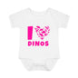 I Love Dinos (Dino Heart) Infant Baby Rib Bodysuit