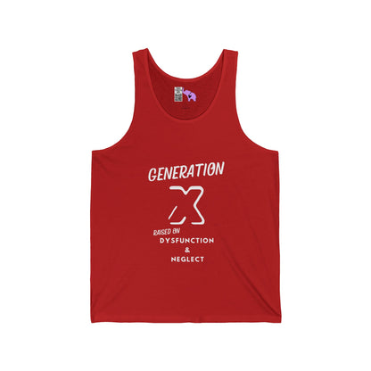 GenX Dysfunction and Neglect Adult Unisex Tank