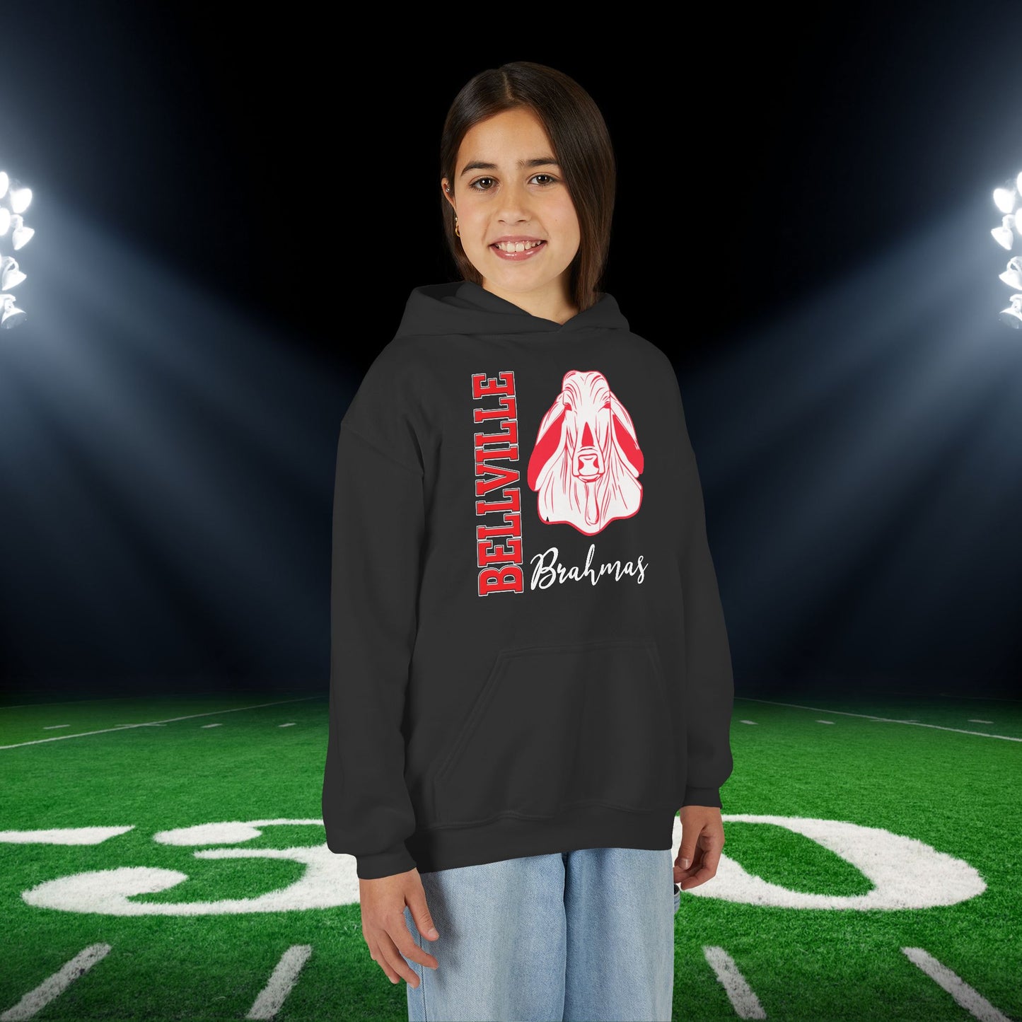 Bellville Vertical Fury Youth Heavy Blend Hoodie
