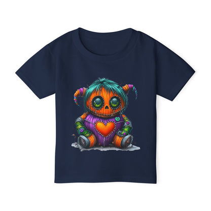 Patchwork Pumpkin Heart Heavy Cotton™ Toddler T-shirt
