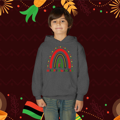 Happy Kwanzaa Arch Youth Heavy Blend Hoodie
