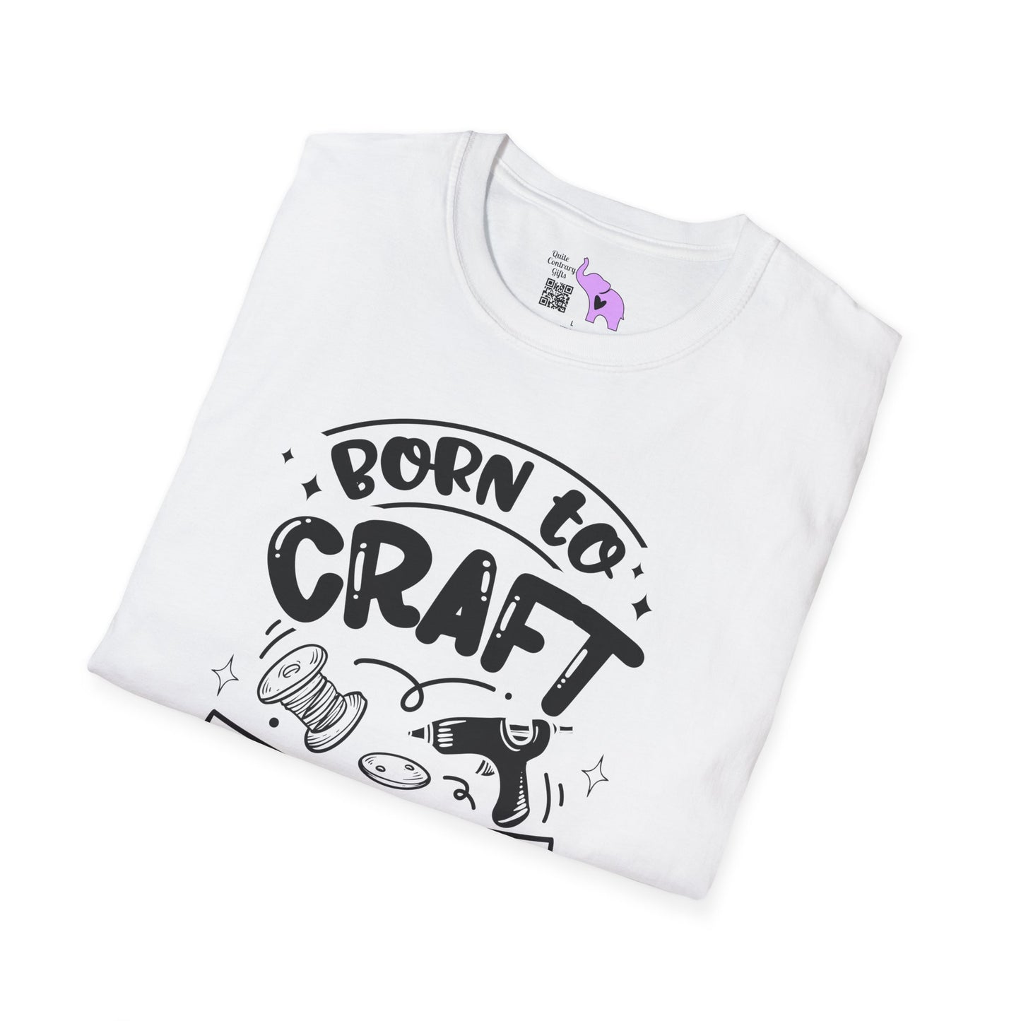 Born To Craft Forced To Work Adult T-shirt