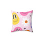 Whimsical Smiley Faces Throw Pillow