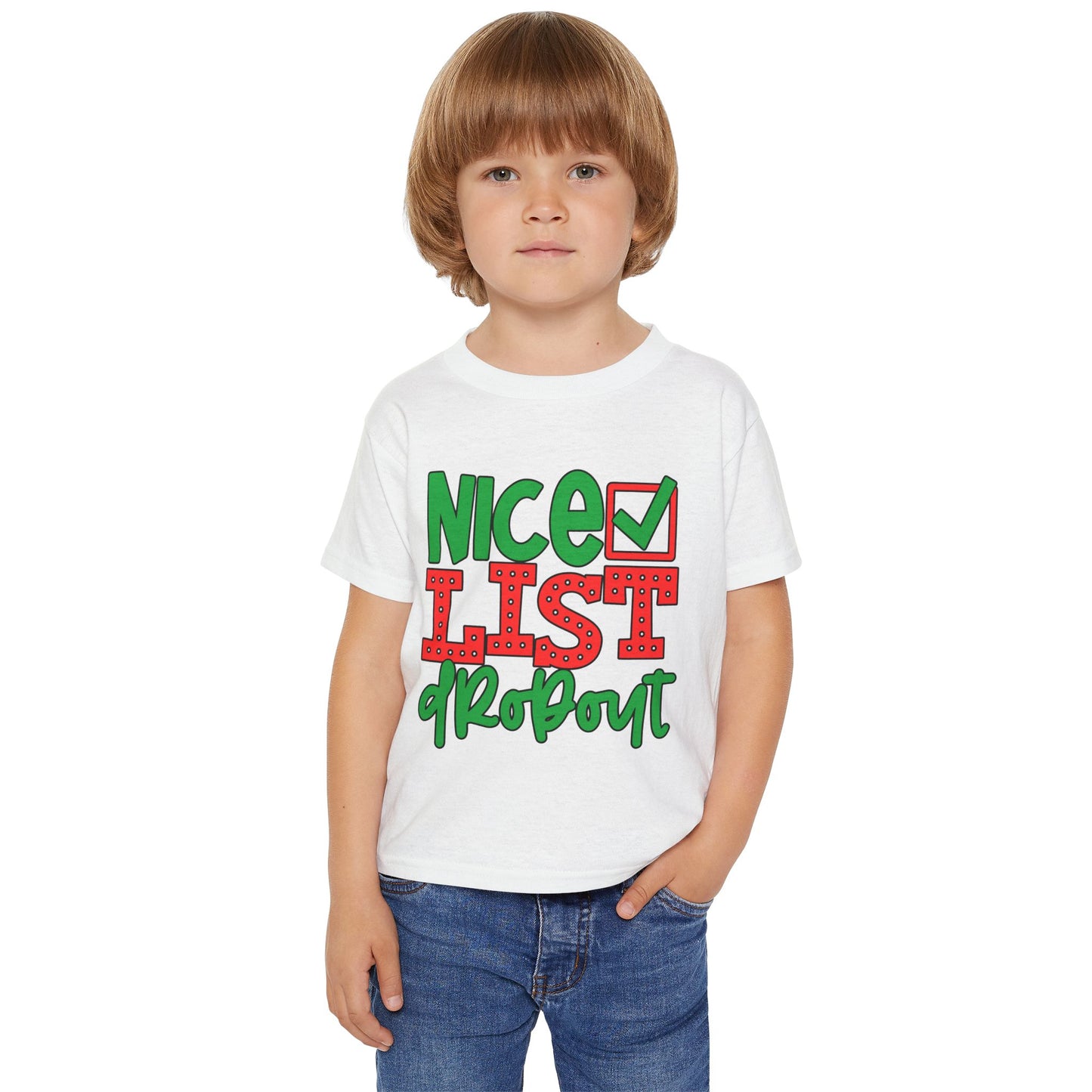 Nice List Dropout Heavy Cotton™ Toddler T-shirt