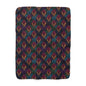 Velvet Night Garden Print Fleece Blanket