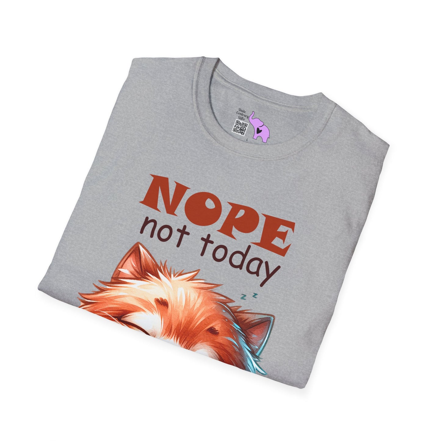 Nope Not Today; Not Tomorrow Either (Cat) Adult T-shirt