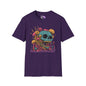 Creepy Mushroom Skull Adult T-shirt