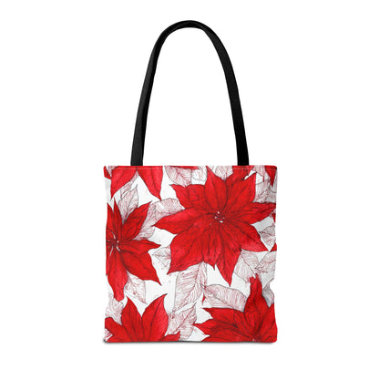 Christmas Blossom Sketch Canvas Tote Bag