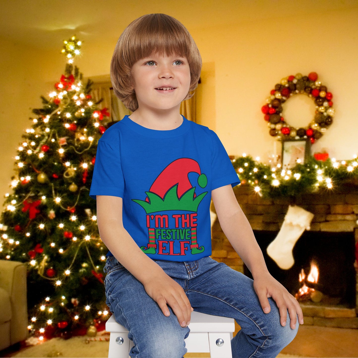 I'm The Festive Elf Heavy Cotton™ Toddler T-shirt