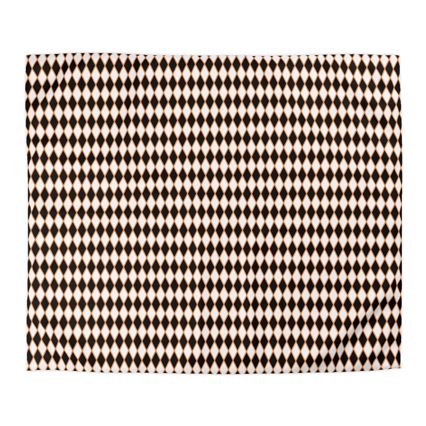 Midnight Ember Harlequin Microfiber Duvet Cover