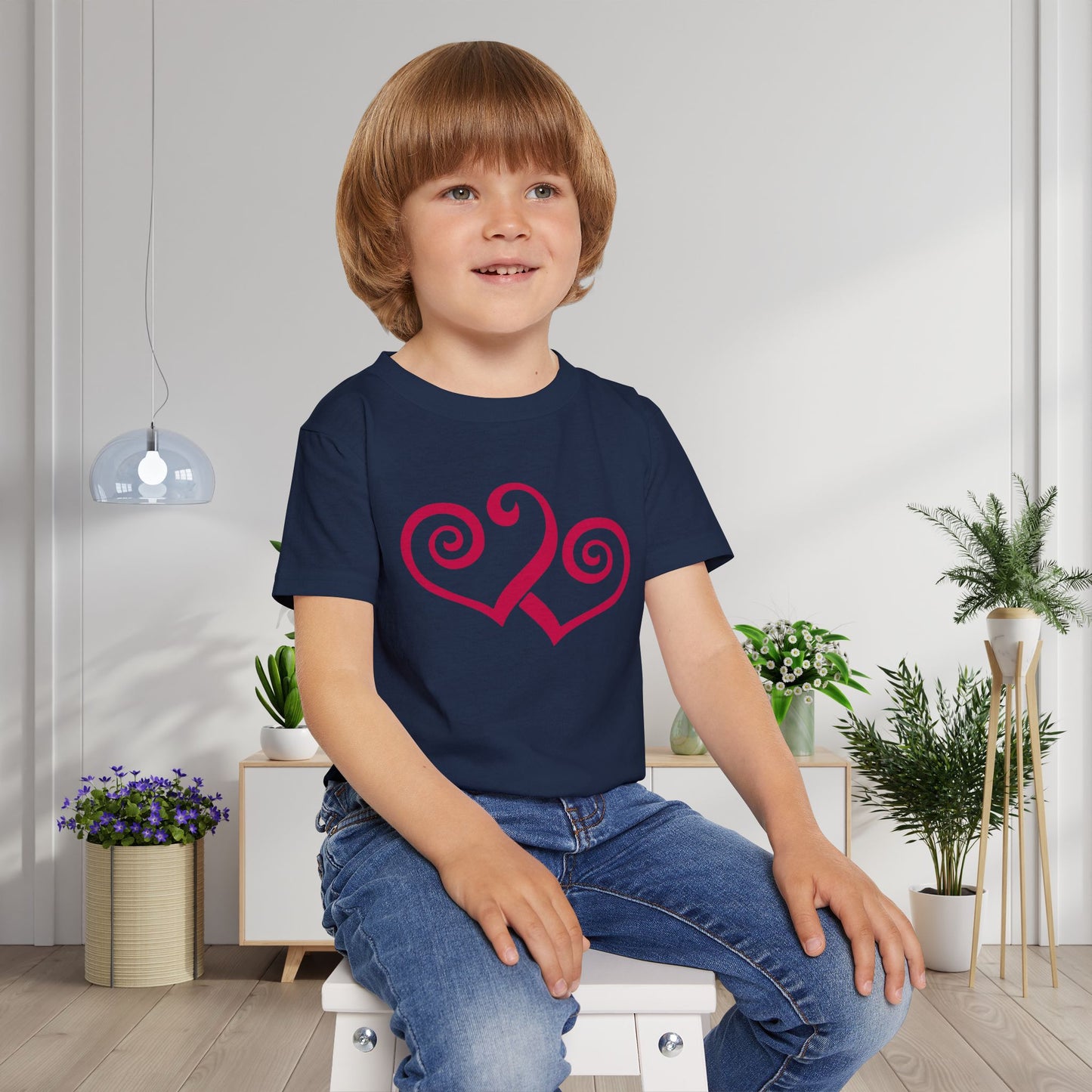 Double Hearts Heavy Cotton™ Toddler T-shirt