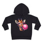 Girraffe Blowing Bubble Toddler Hoodie
