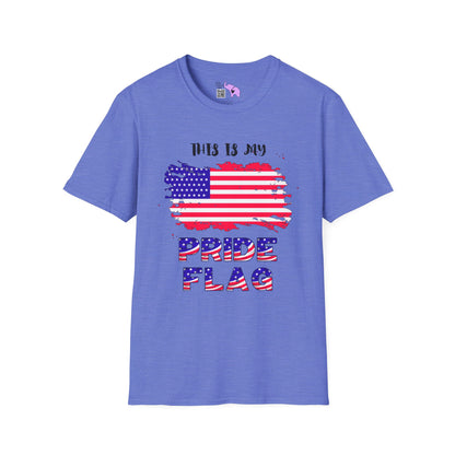 This is My Pride Flag American Flag Adult T-shirt