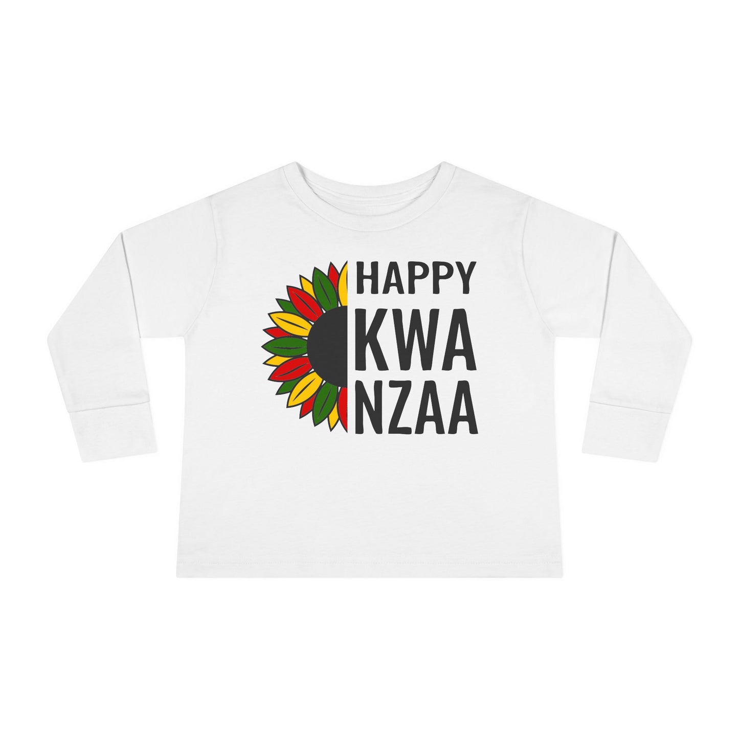 Happy Kwanzaa (Sunflower) Toddler Long Sleeve Tee