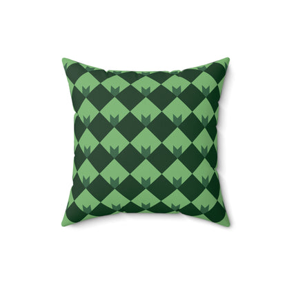 Diamond Bloom- Spruce & Sage Throw Pillow