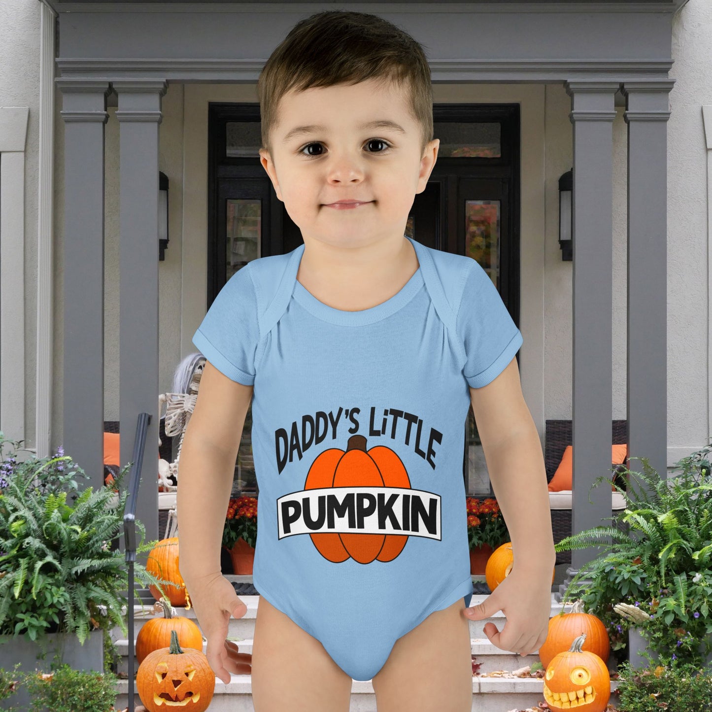 Daddy's Little Pumpkin Infant Baby Rib Bodysuit