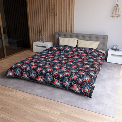 Rocket's Red Glare Microfiber Duvet Cover