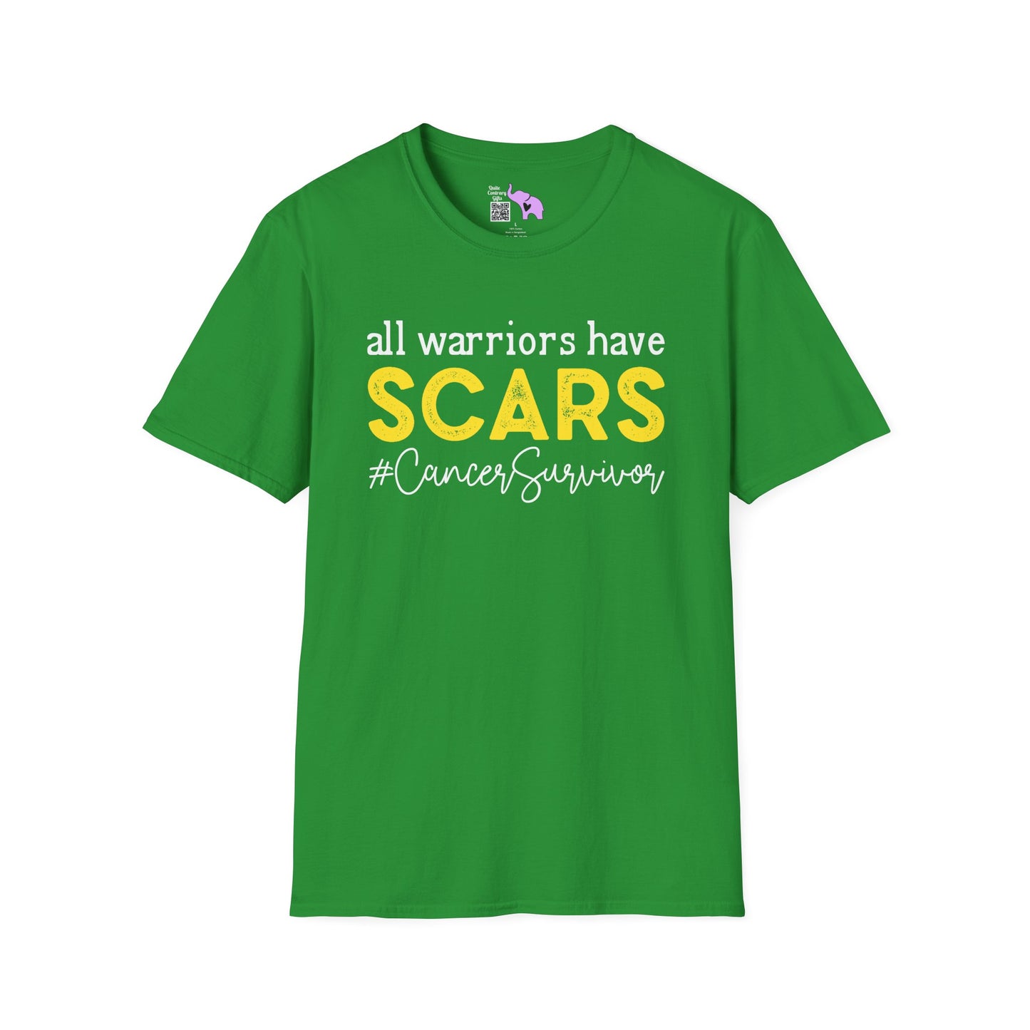 All Warriors Have Scars #CancerSurvivor Adult T-shirt