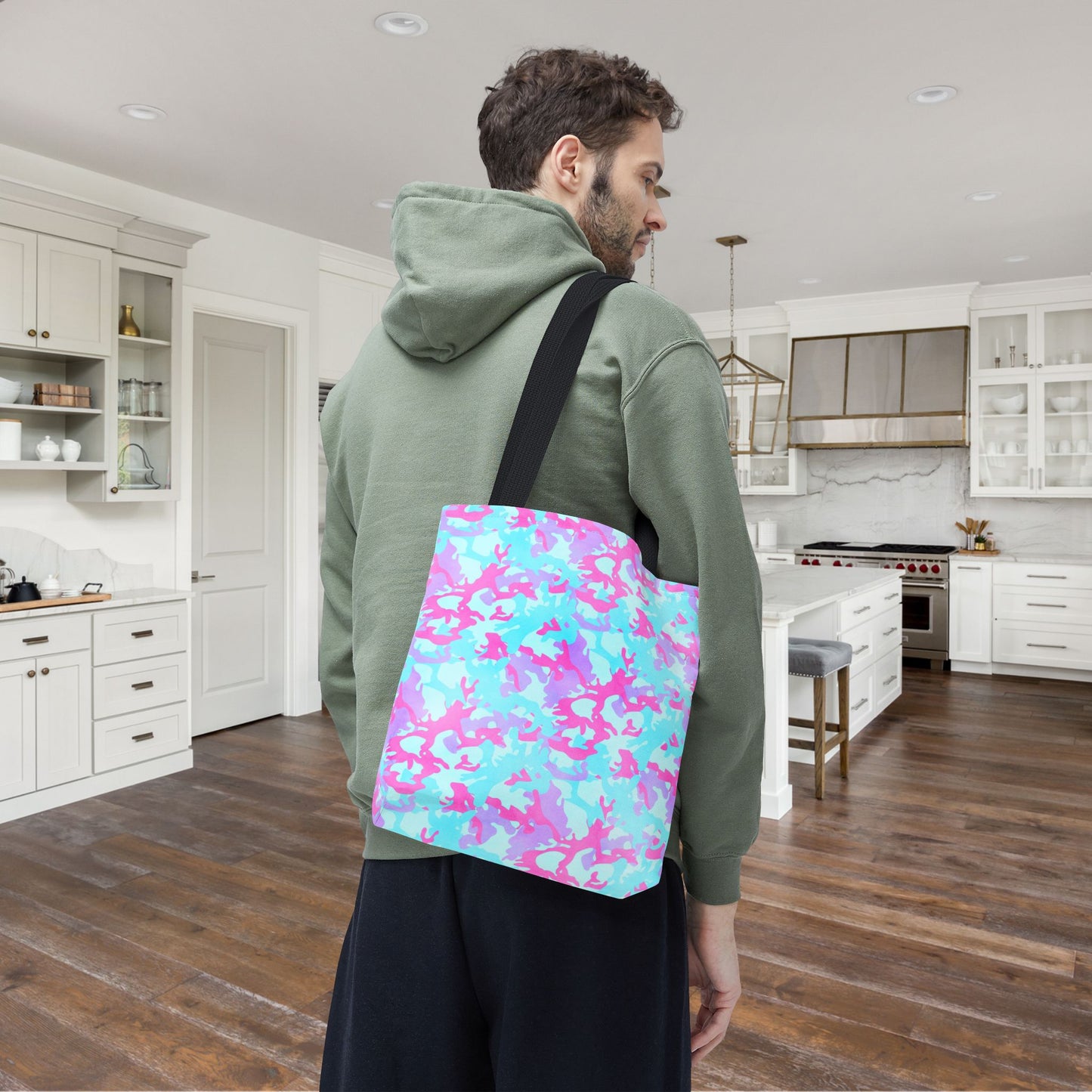 Cotton Candy Camo Canvas Tote Bag