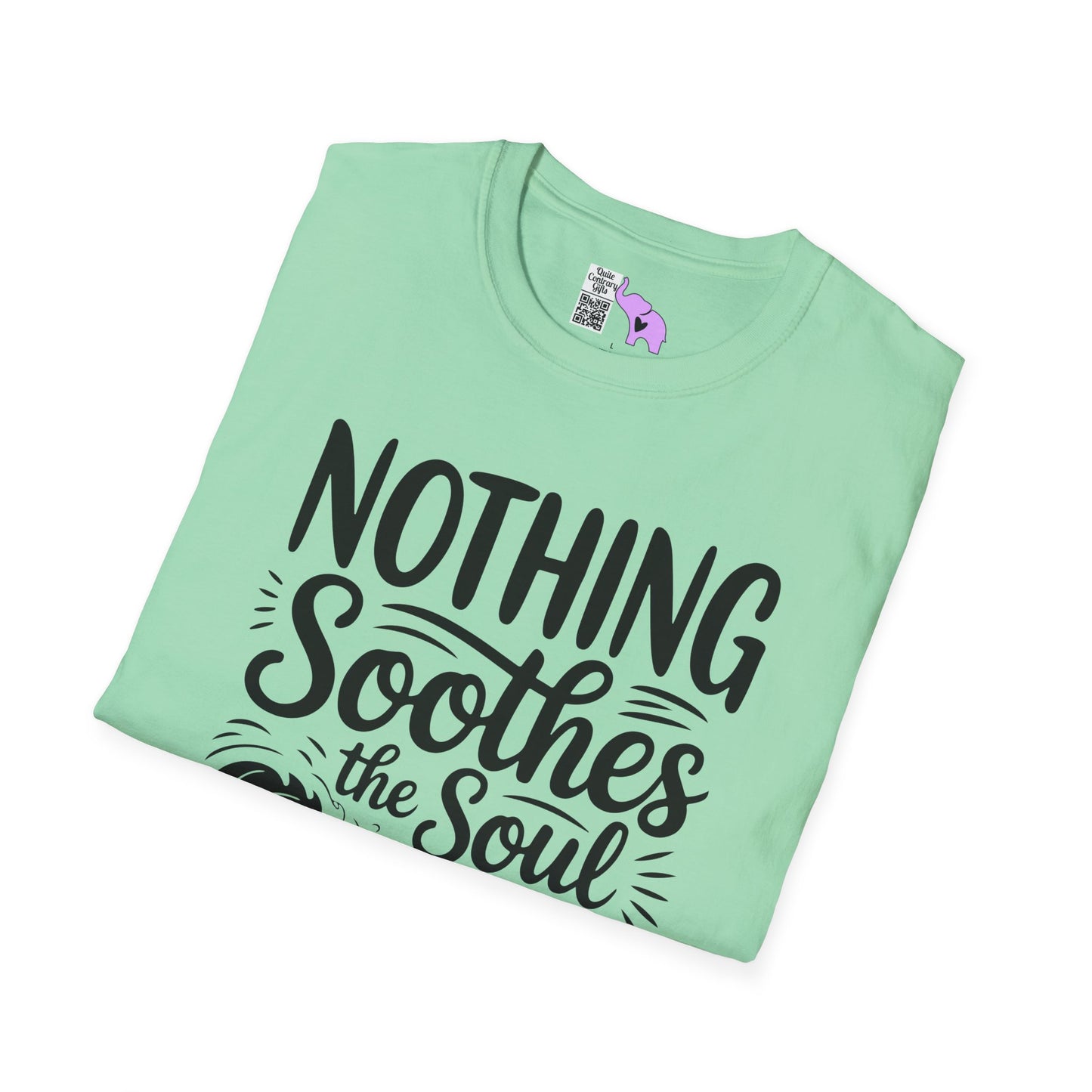 Nothing Soothes the Soul Like A Walk on the Beach Adult T-shirt