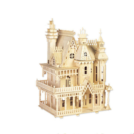 Wooden puzzle model toy Doll House