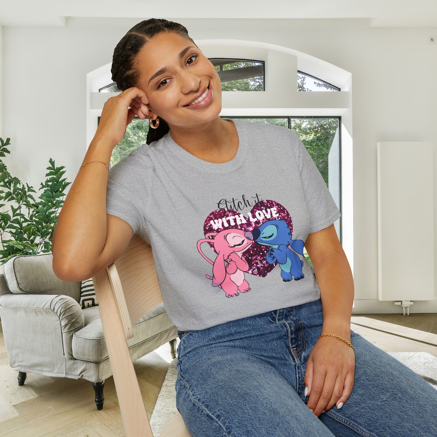 Stitch It With Love Adult Unisex Tshirt