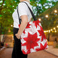 Christmas Blossom Sketch Canvas Tote Bag