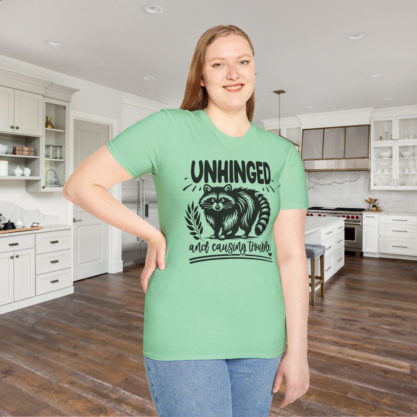 Unhinged and Causing Trouble Adult T-shirt