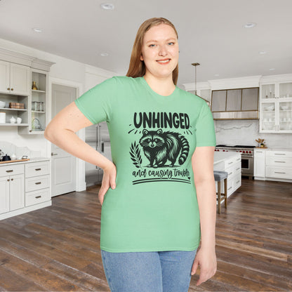 Unhinged and Causing Trouble Adult T-shirt