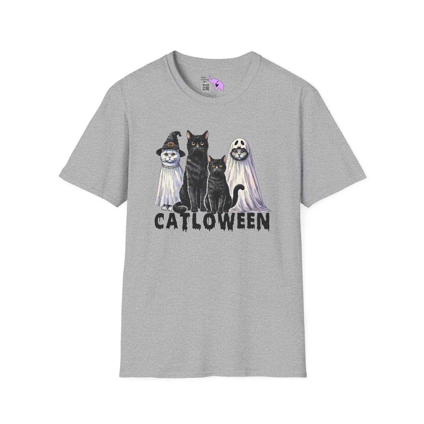 Catloween Adult T-shirt