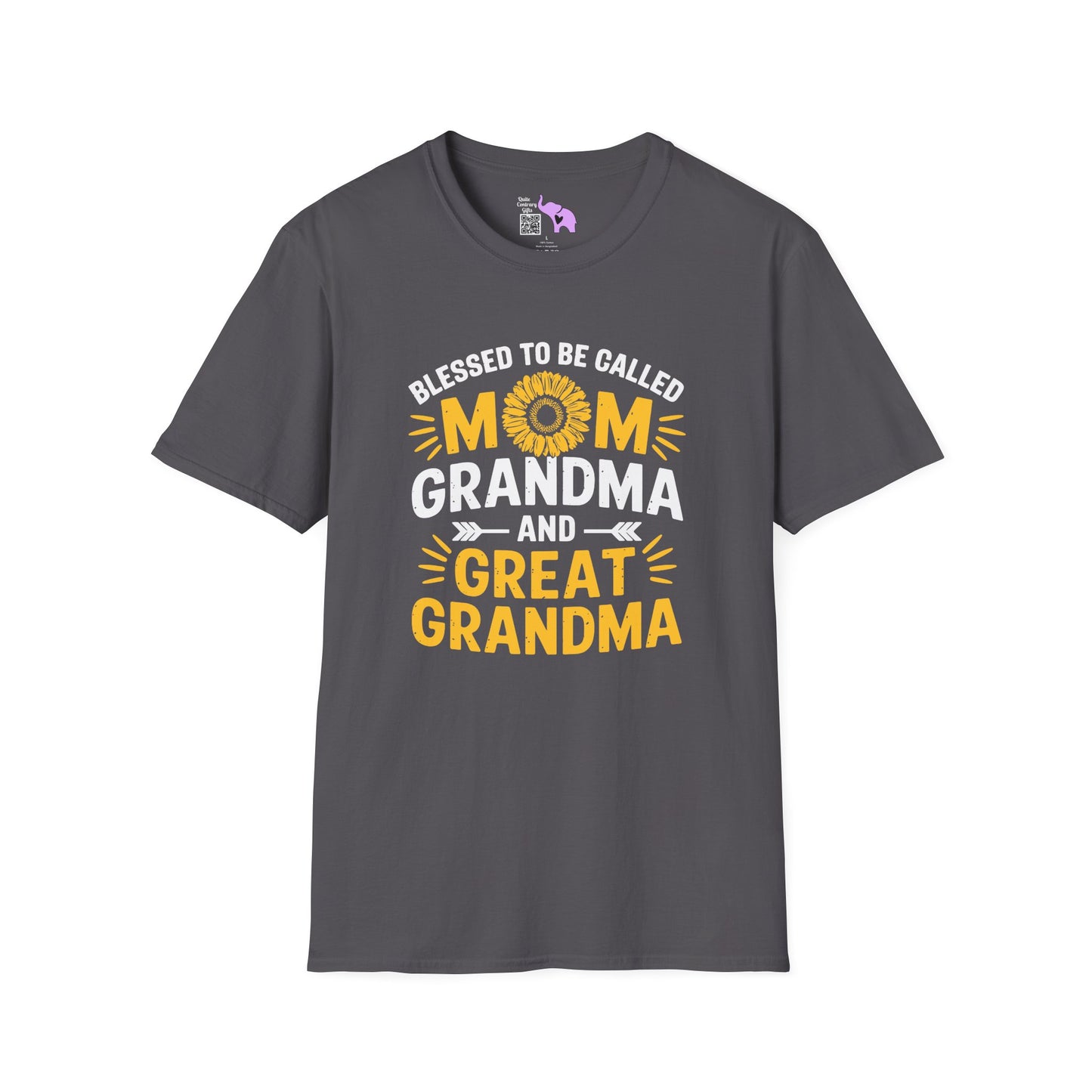 Blessed To Be Called Mom Grandma Great Grandma Adult T-shirt