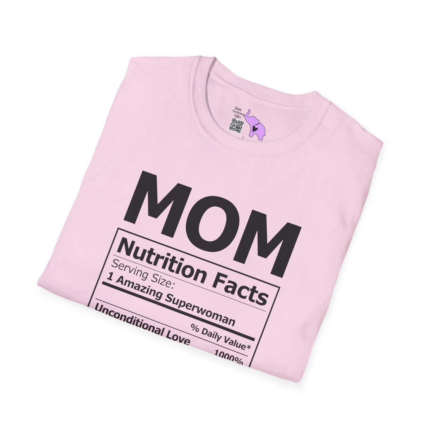 Mom Nutrition Facts Adult T-shirt