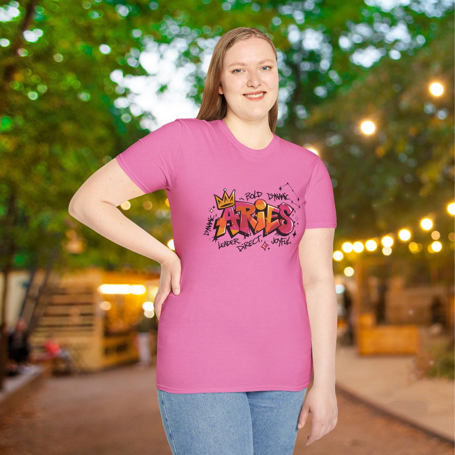 Aries Street Art Adult T-shirt