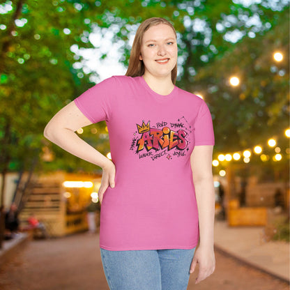 Aries Street Art Adult T-shirt