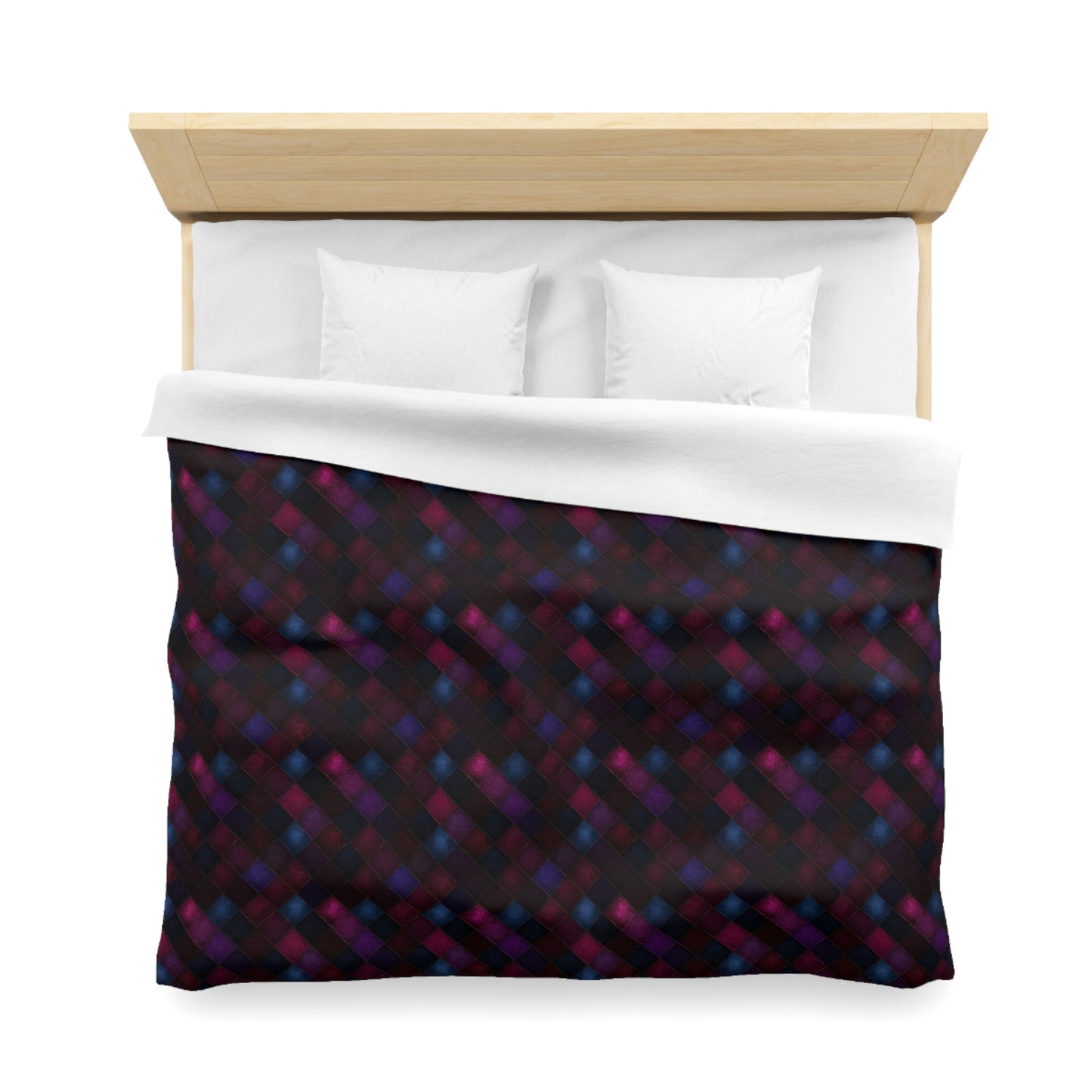 Velvet Patchwork Print Microfiber Duvet Cover