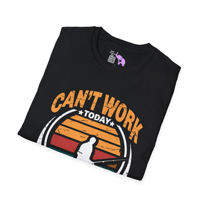 Can't Work Today My Arm Is In A Cast (Fishing) Adult T-shirt