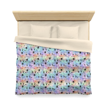Colorful Chapters Microfiber Duvet Cover