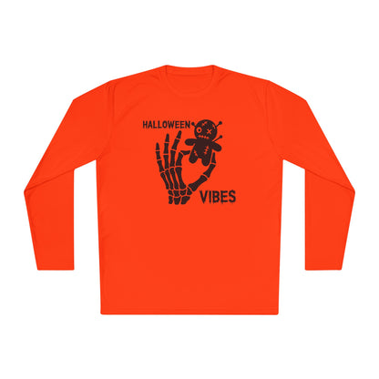 Halloween Vibes (Skeleton Hand & Voodoo Doll) Adult Long Sleeve Tee