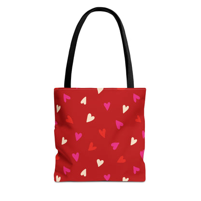 Cupid's Confetti Canvas Tote Bag