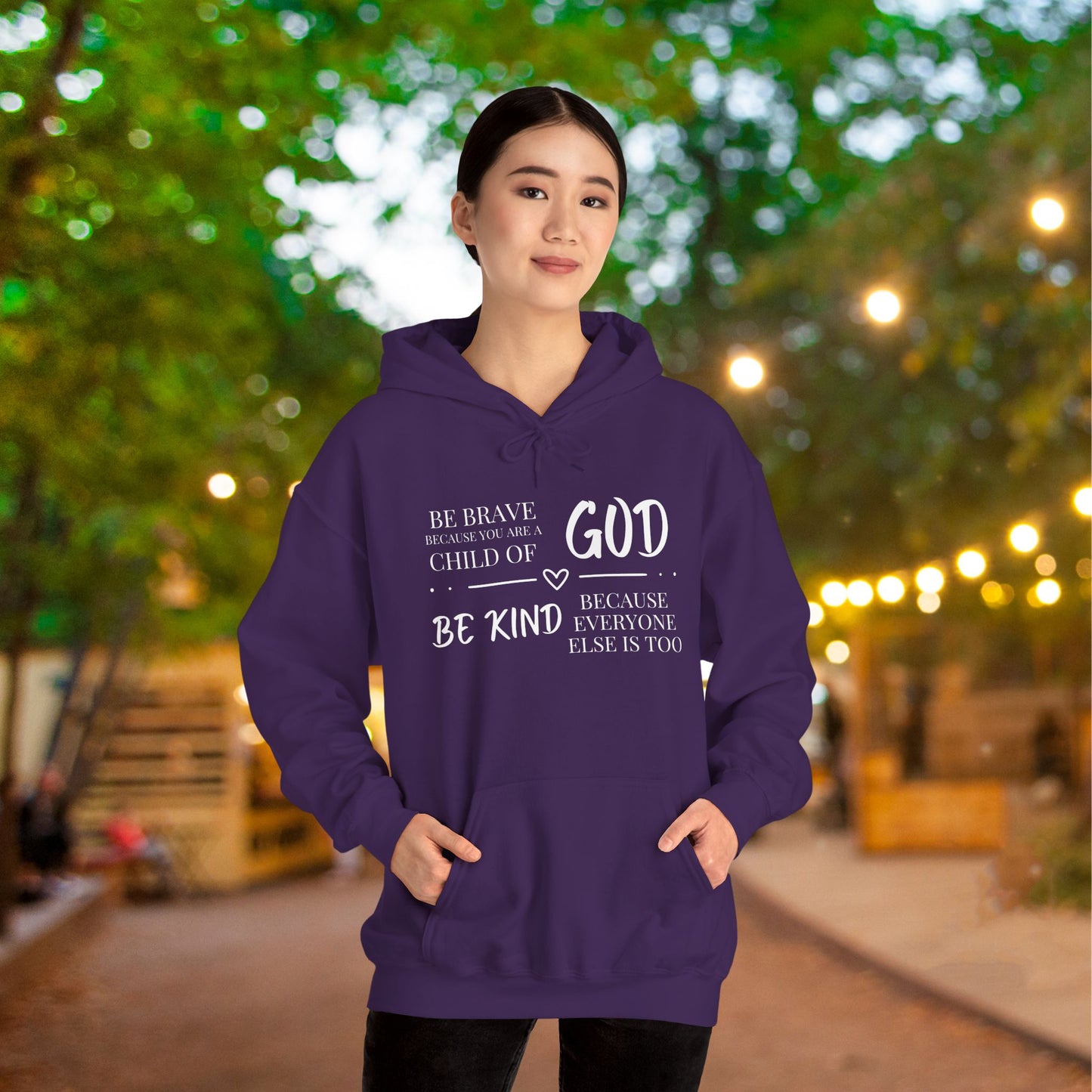 Because You Are A Child of God Heavy Blend™ Hooded Sweatshirt