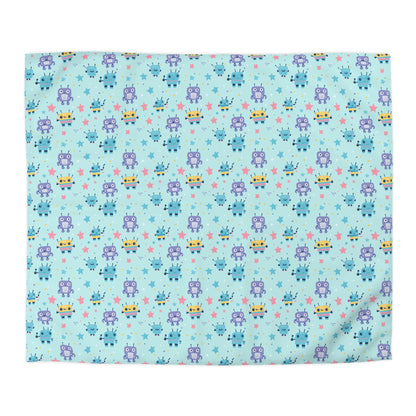 Robo Galaxy Giggles Microfiber Duvet Cover