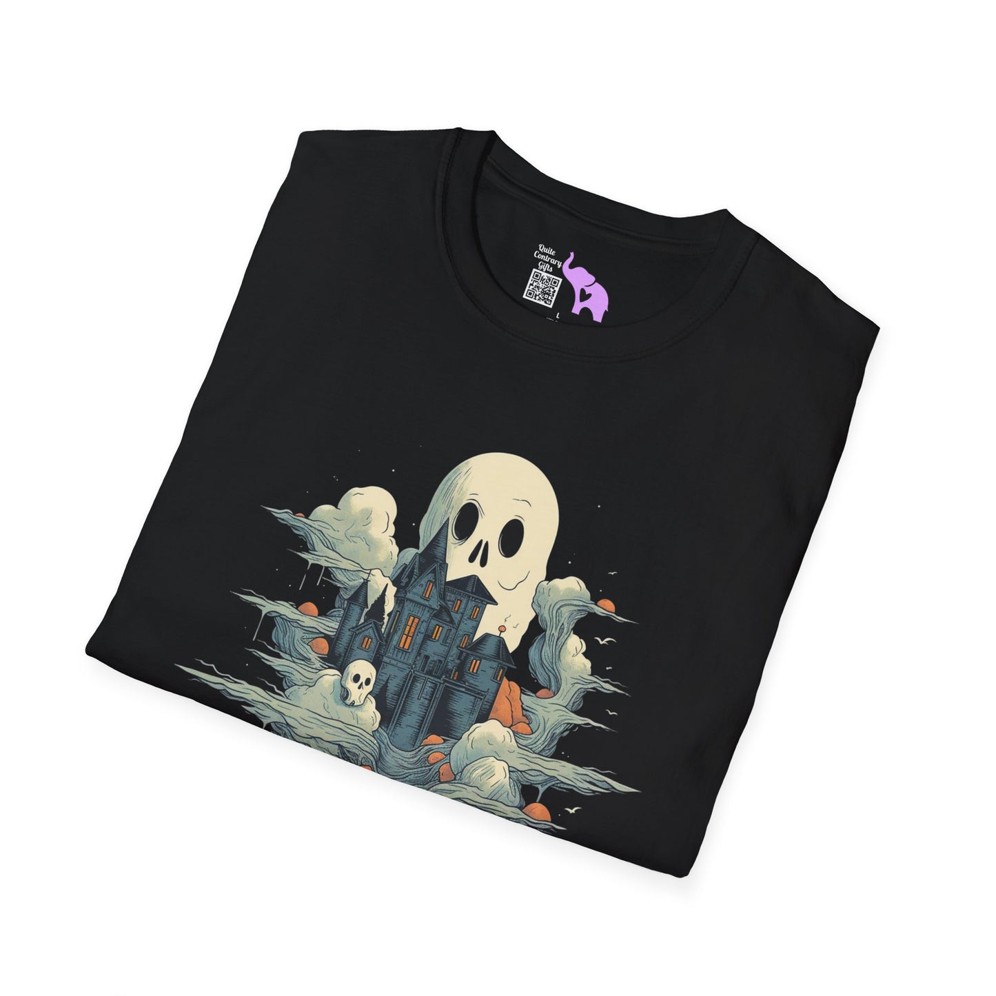 Creepy Ghost 14 Adult T-shirt