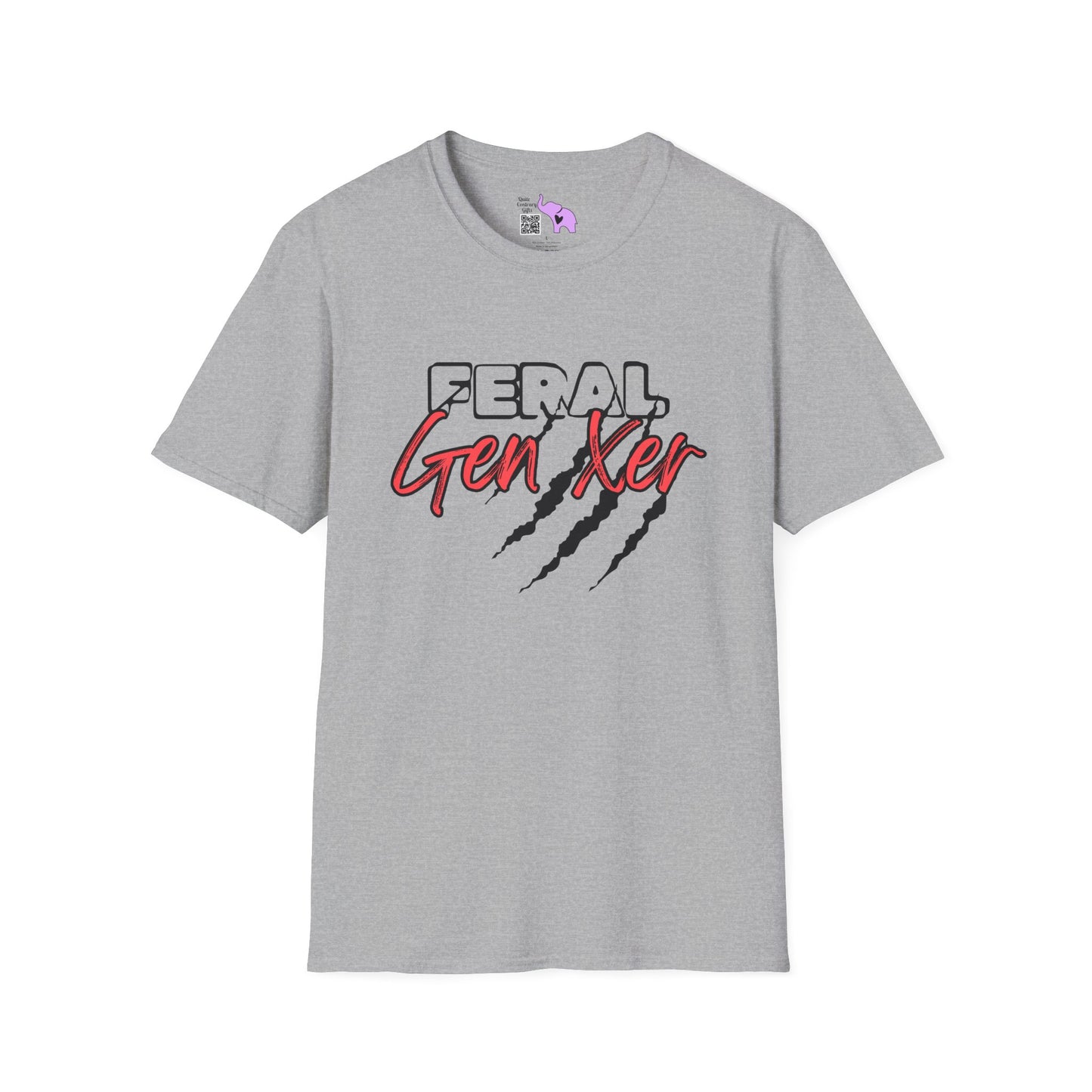 Feral GenXer w/Claws Adult T-Shirt