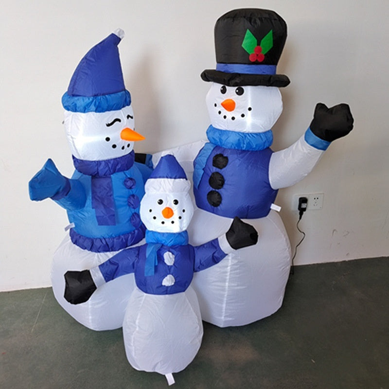 Snowy Blue Family Inflatable