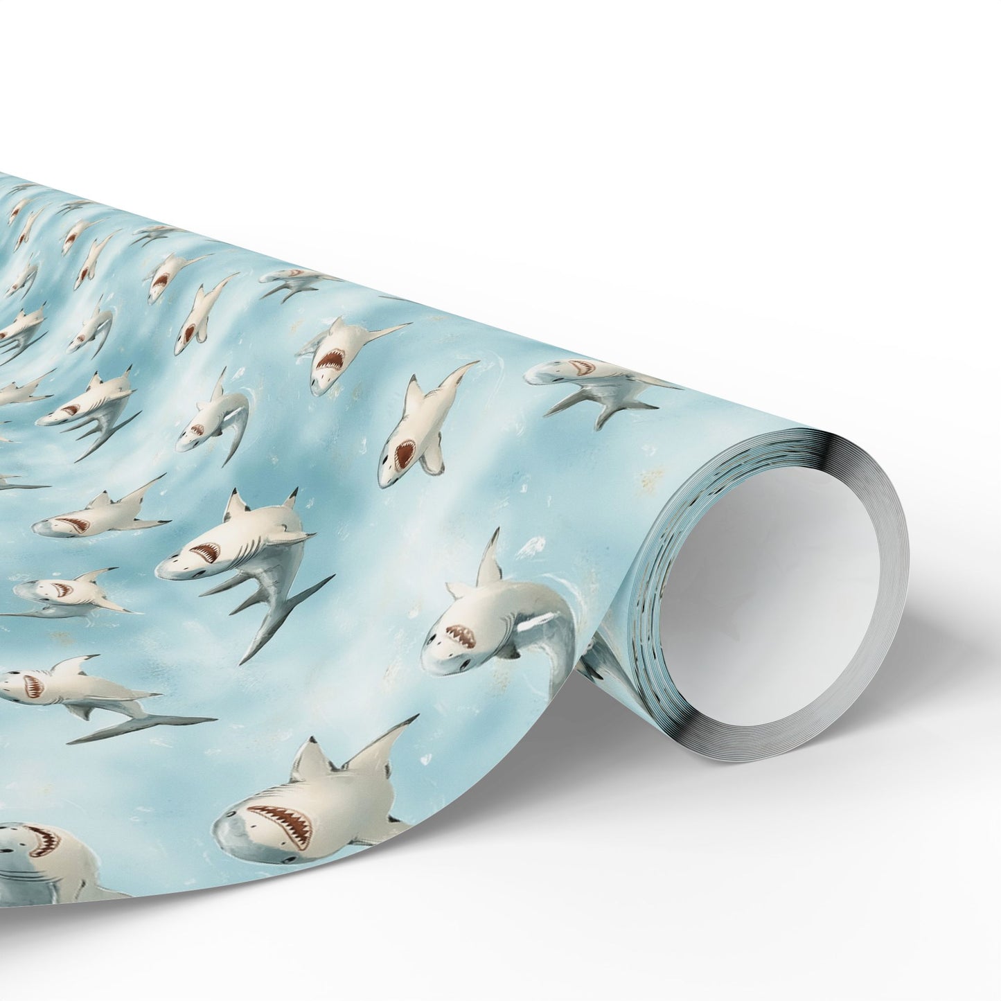 Cute Sharks Wrapping Paper