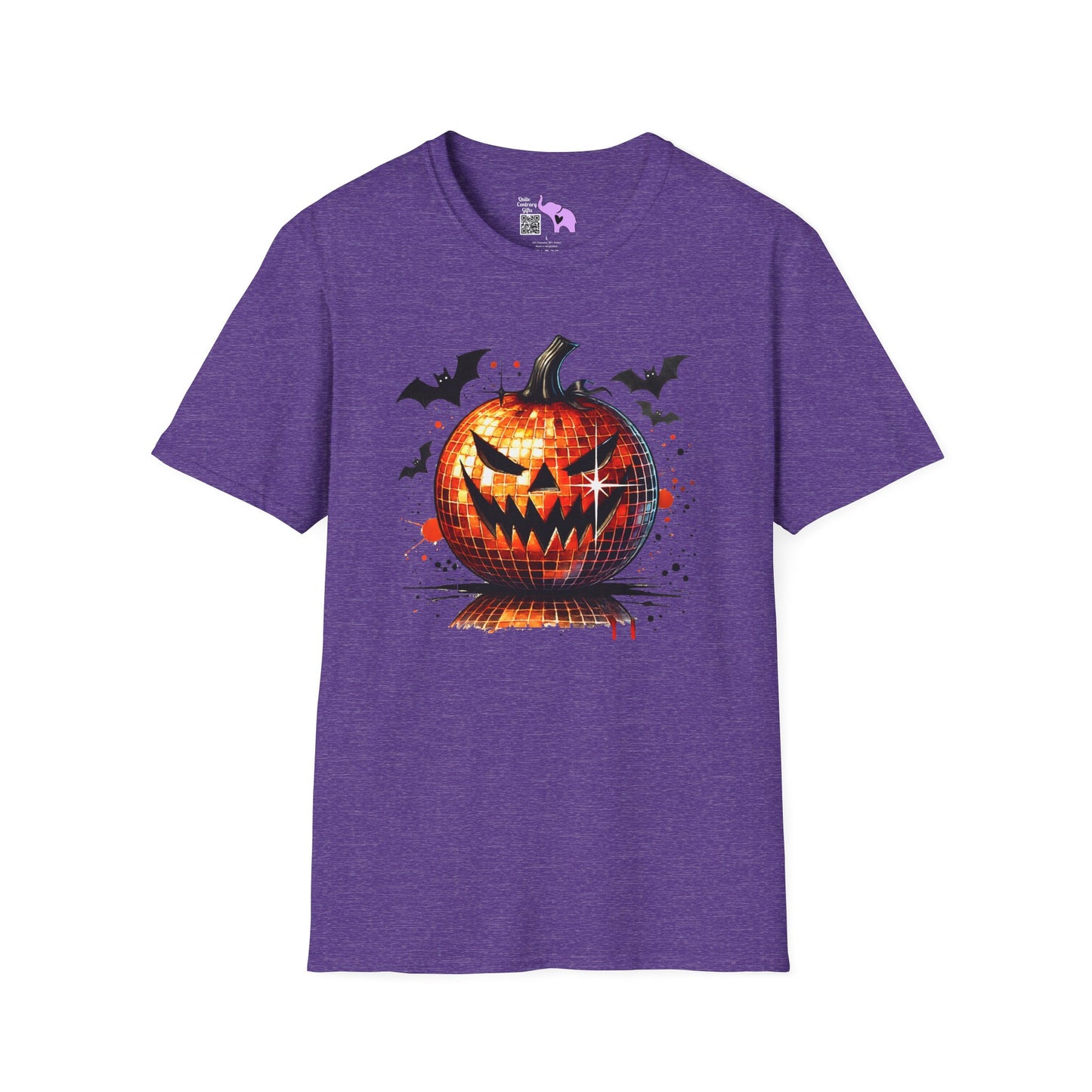 Orange Disco Pumpkin Adult T-shirt