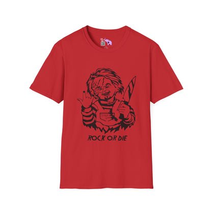 Chucky Rock or Die Adult T-shirt