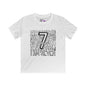I Am Seven Typography Youth Softstyle Tee