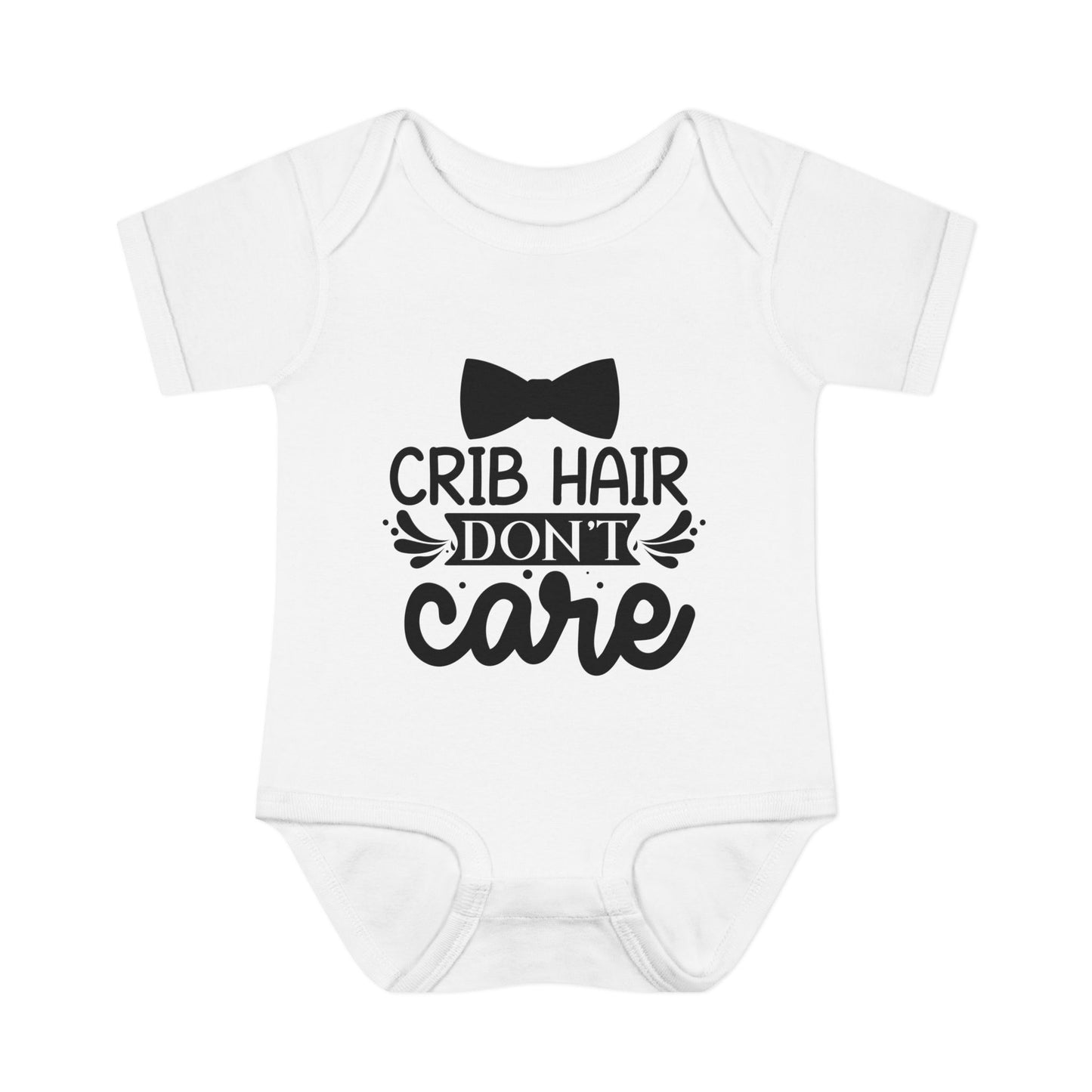 Crib Hair Don't Care Baby Rib Bodysuit