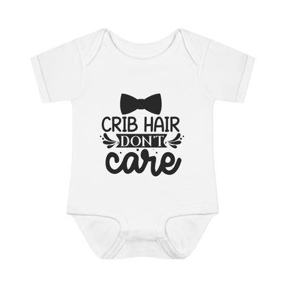 Crib Hair Don't Care Baby Rib Bodysuit